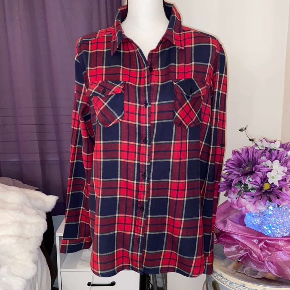 Marisol Women’s Plaid Shirt